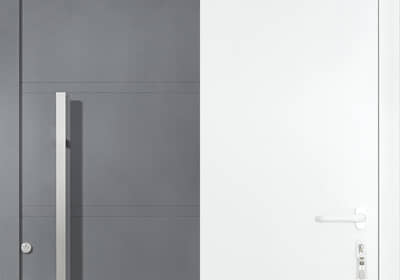 Folha da porta sem perfil do batente visível