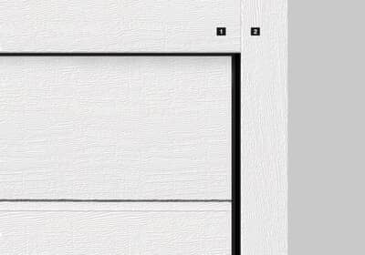 Design harmonioso (uniformidade de projecção) no aro e na folha de porta